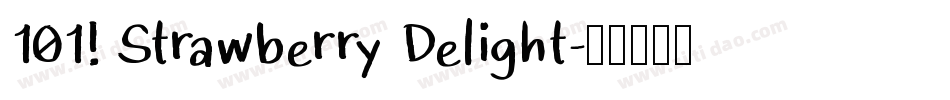 101! Strawberry Delight字体转换